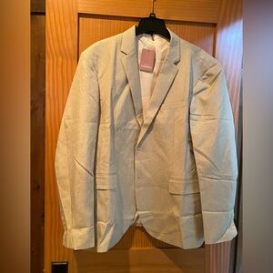 Men’s Linen 2 Button Blazer Sport Coat NWT Size XXL